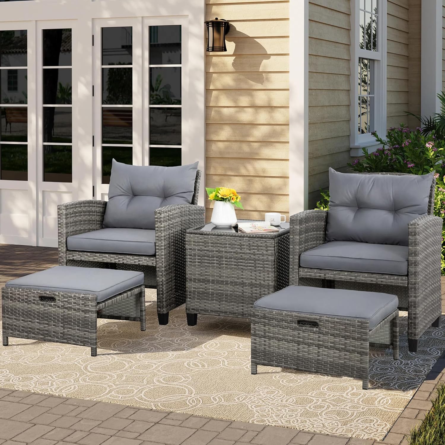5 Piece Patio Furniture Set - Canva Home