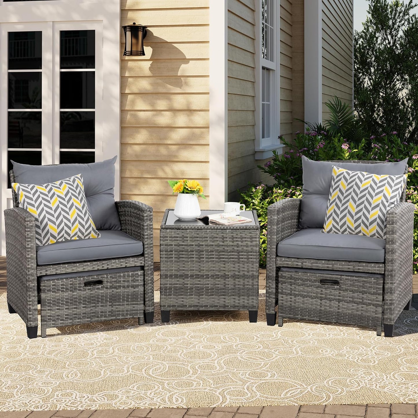 5 Piece Patio Furniture Set - Canva Home