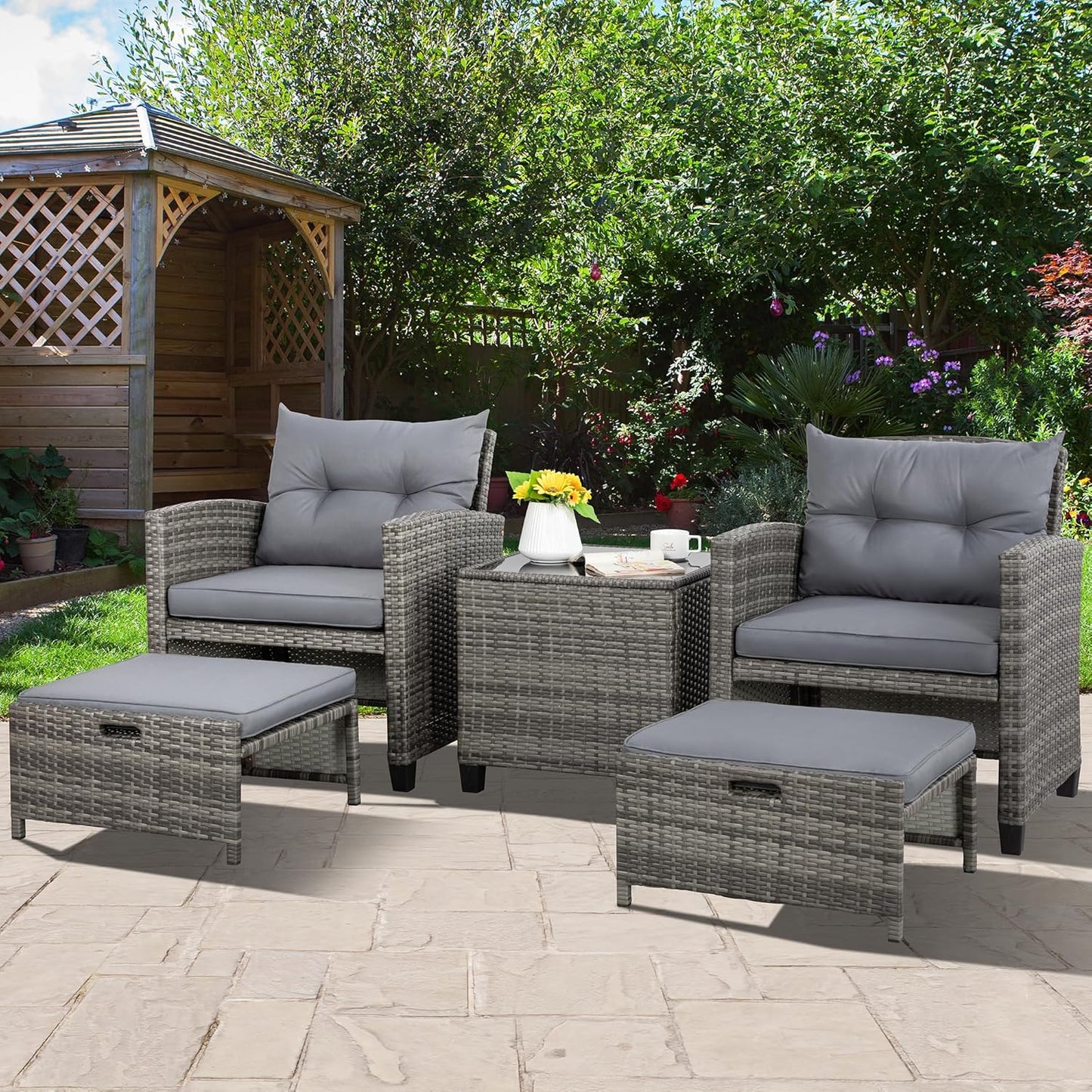 5 Piece Patio Furniture Set - Canva Home