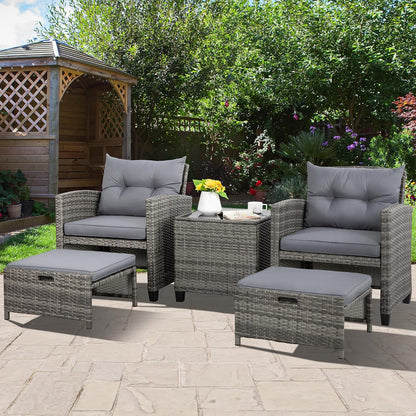 5 Piece Patio Furniture Set - Canva Home