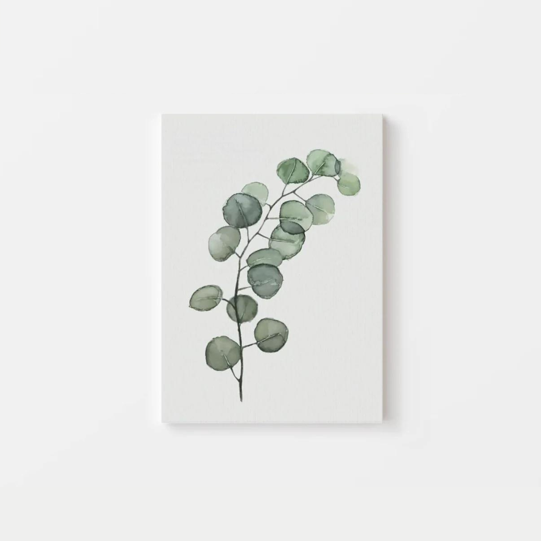 Watercolour Leaf Canvas