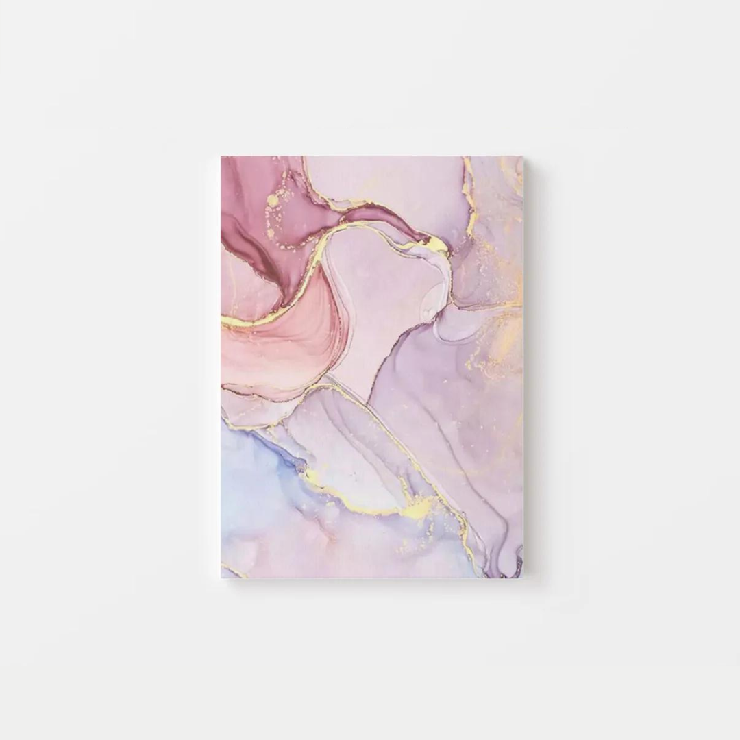 Abstract Gold Pink Canvas