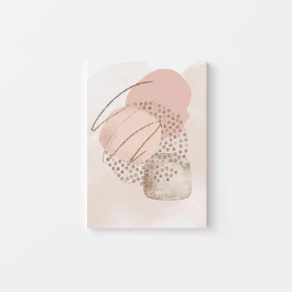 Abstract Pink Shapes Canvas