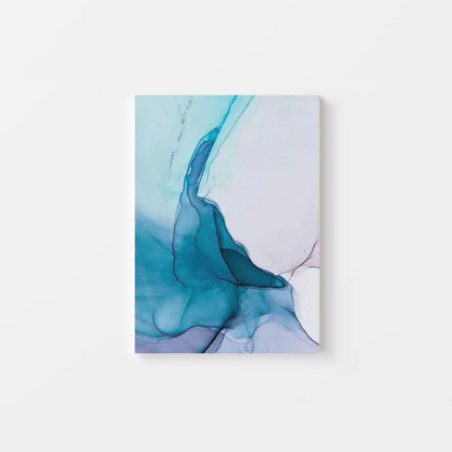 Abstract Blue Smoke Canvas