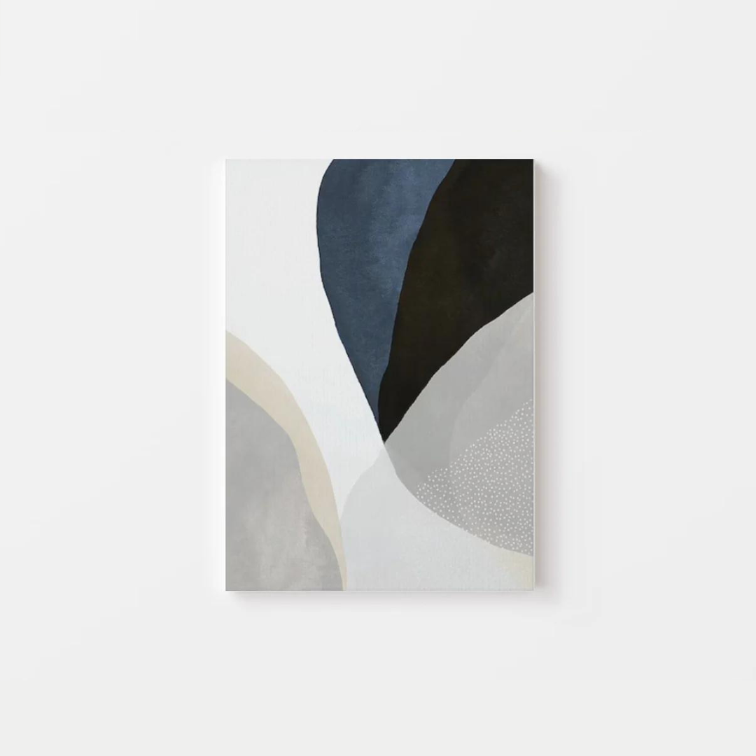 Abstract Navy Canvas