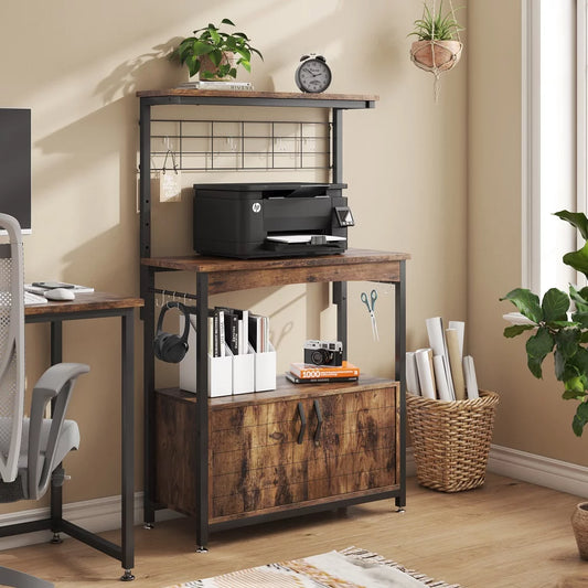 Fields Bakers Rack With Cabinet