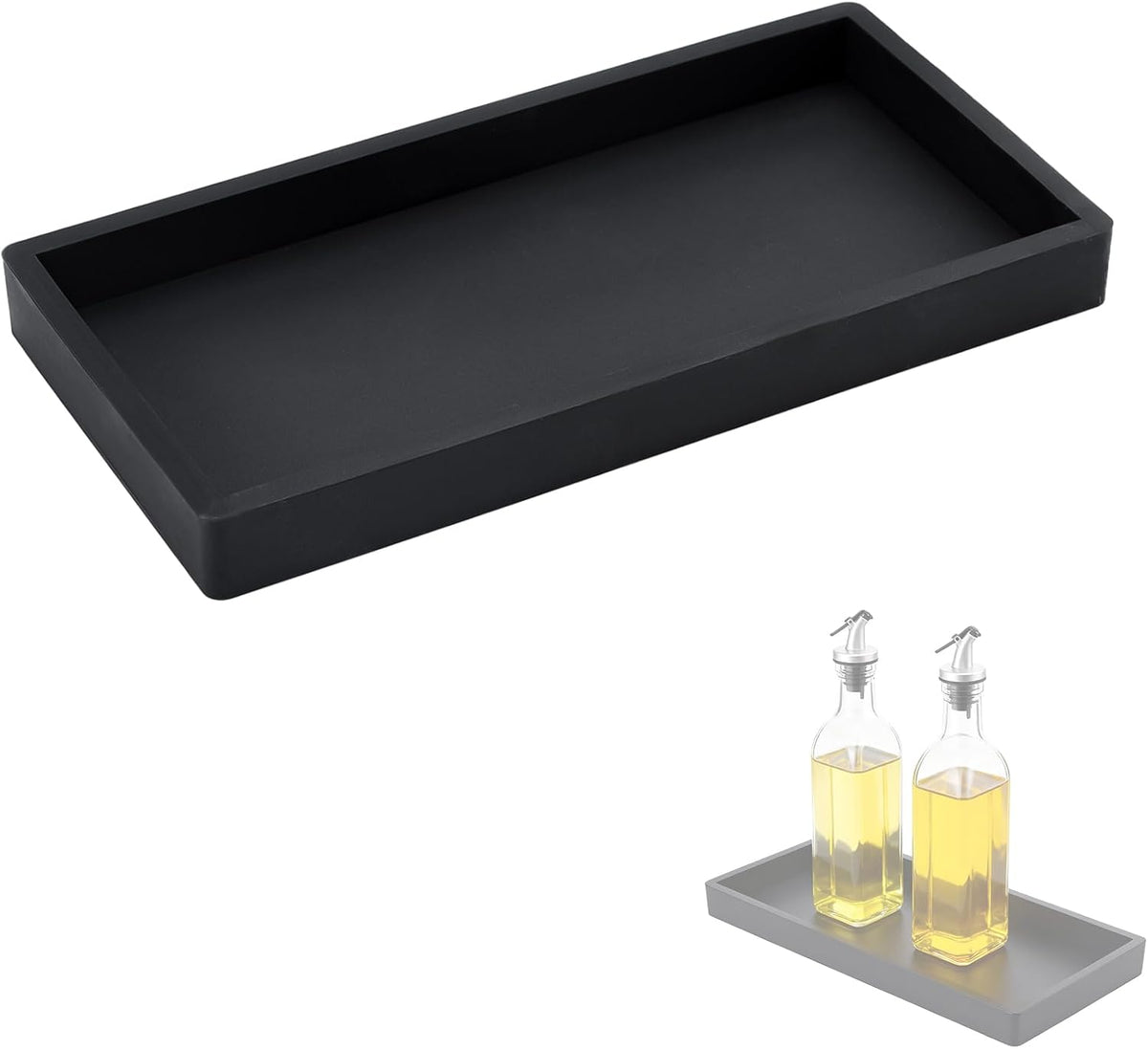 Nia Soft Silicone Oil Bottle Kitchen Tray
