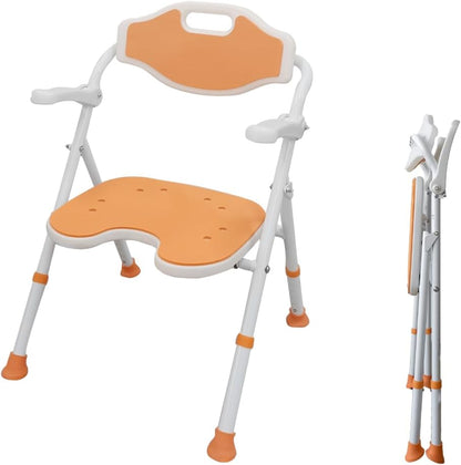 Elderly Foldable Shower Chair With Arms