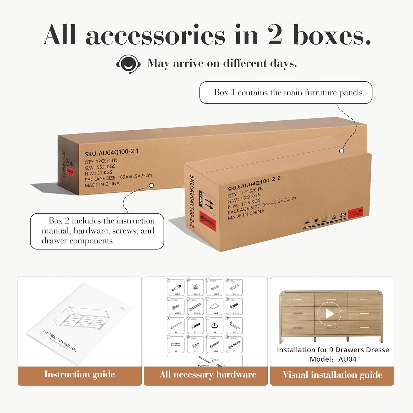 Modern 9-Drawer Dresser - Canva Home