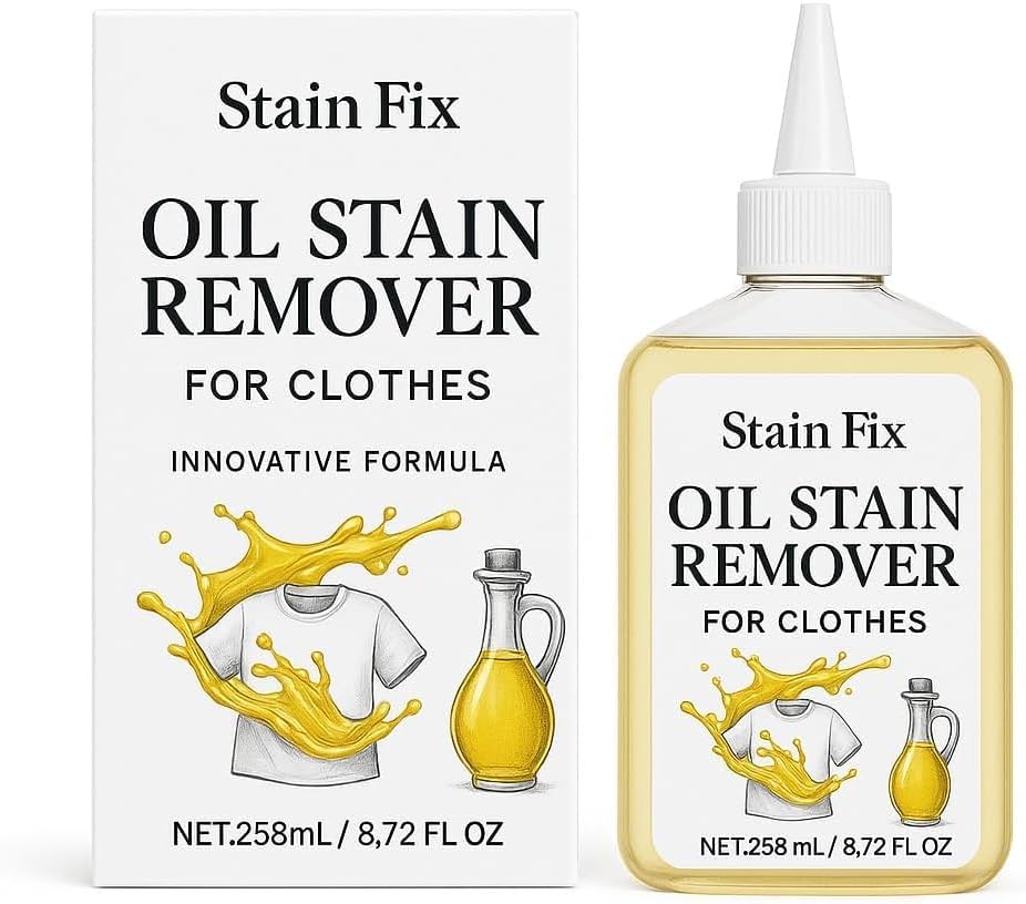 Instant Oil & Grease Stain Remover For Clothes (8.72oz)
