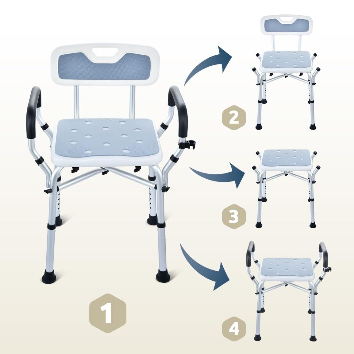 Elderly Shower Chair With Arms