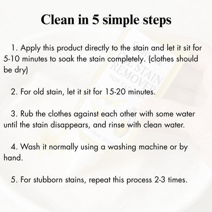 Instant Oil & Grease Stain Remover For Clothes (8.72oz)