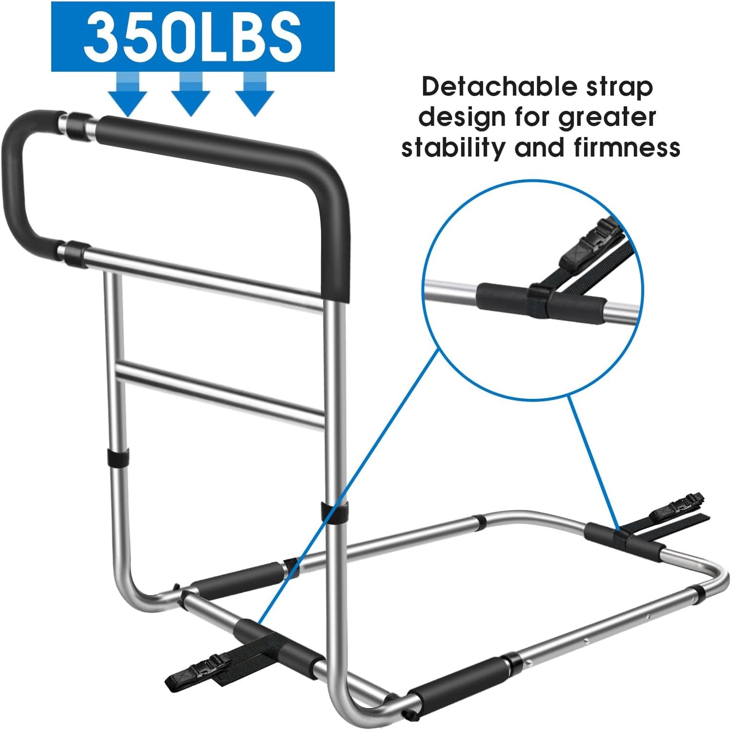 Elderly Safety Bed Rail (Extendable Handle)