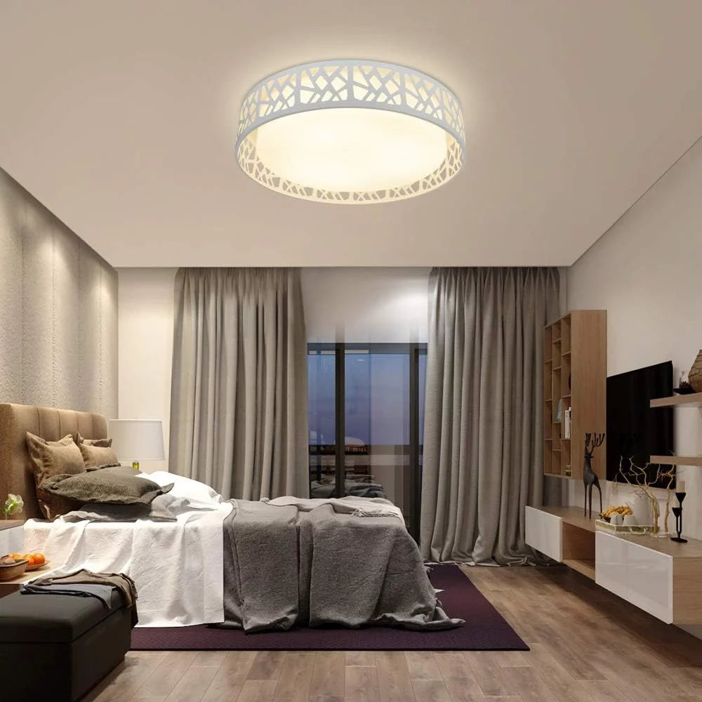 Modern Hollow Flush Mount Ceiling Light