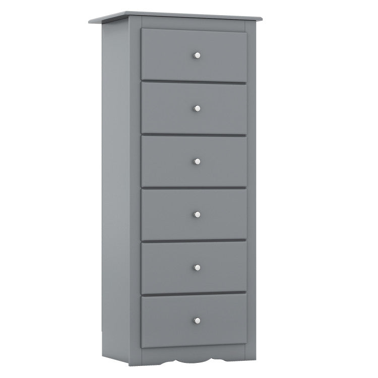 Cecily 6-Drawer Tall Chest Dresser