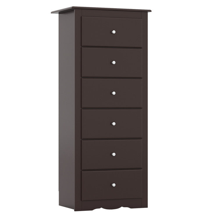 Cecily 6-Drawer Tall Chest Dresser