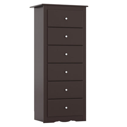 Cecily 6-Drawer Tall Chest Dresser