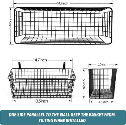 Ruby Adhesive Wall Hanging Baskets (4-Pack)