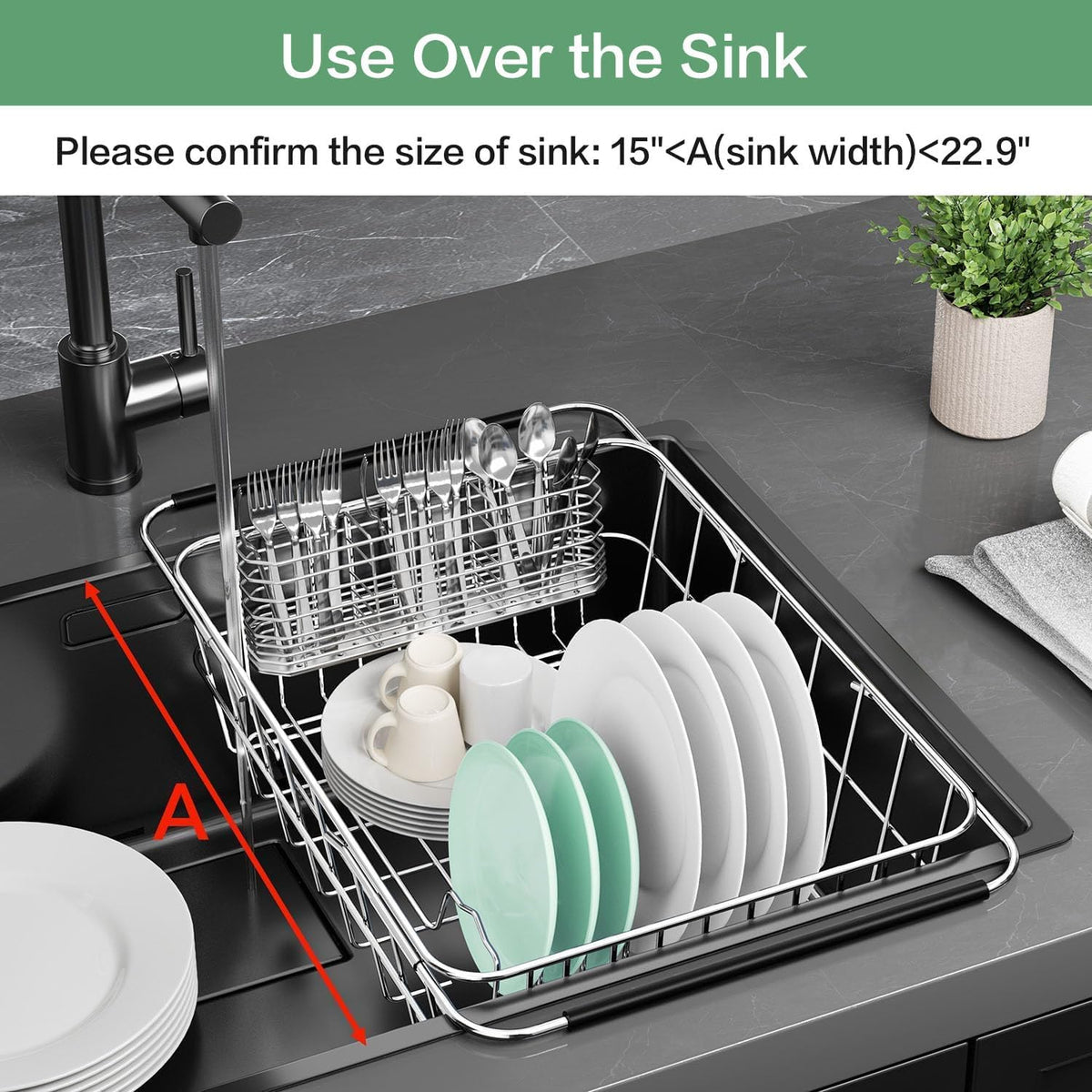 Heidi In-Sink Expandable Dish Drying Rack
