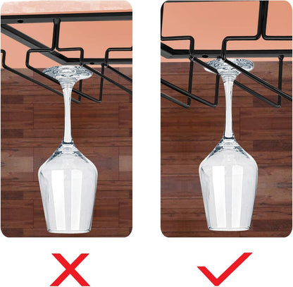 Olive Under-Cabinet Wine Stemware Rack
