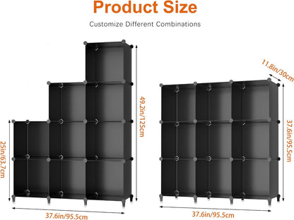 Orla 9-Cube Modular Closet Storage Organizer