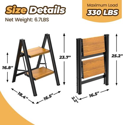 Gemma 2-Step Folding Aluminum Step Stool