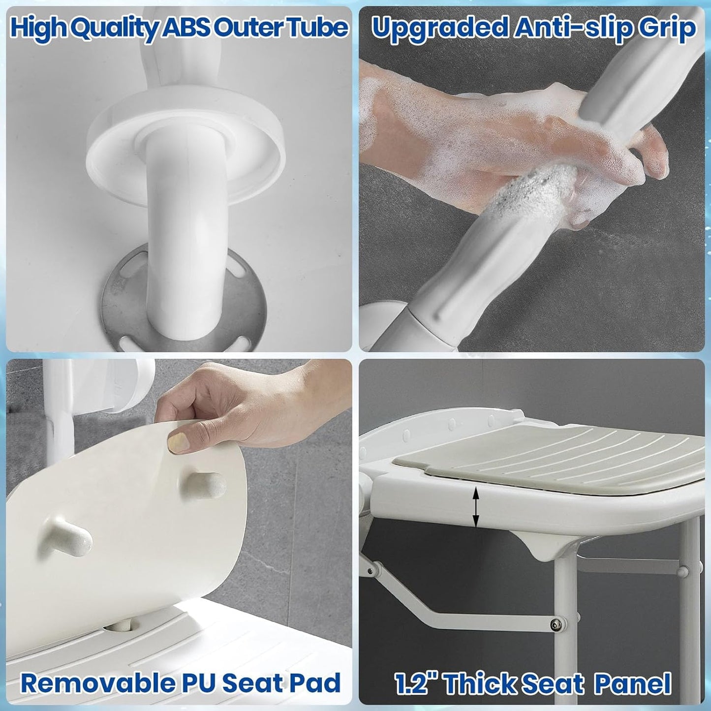 Wall Mounted Folding Shower Seat