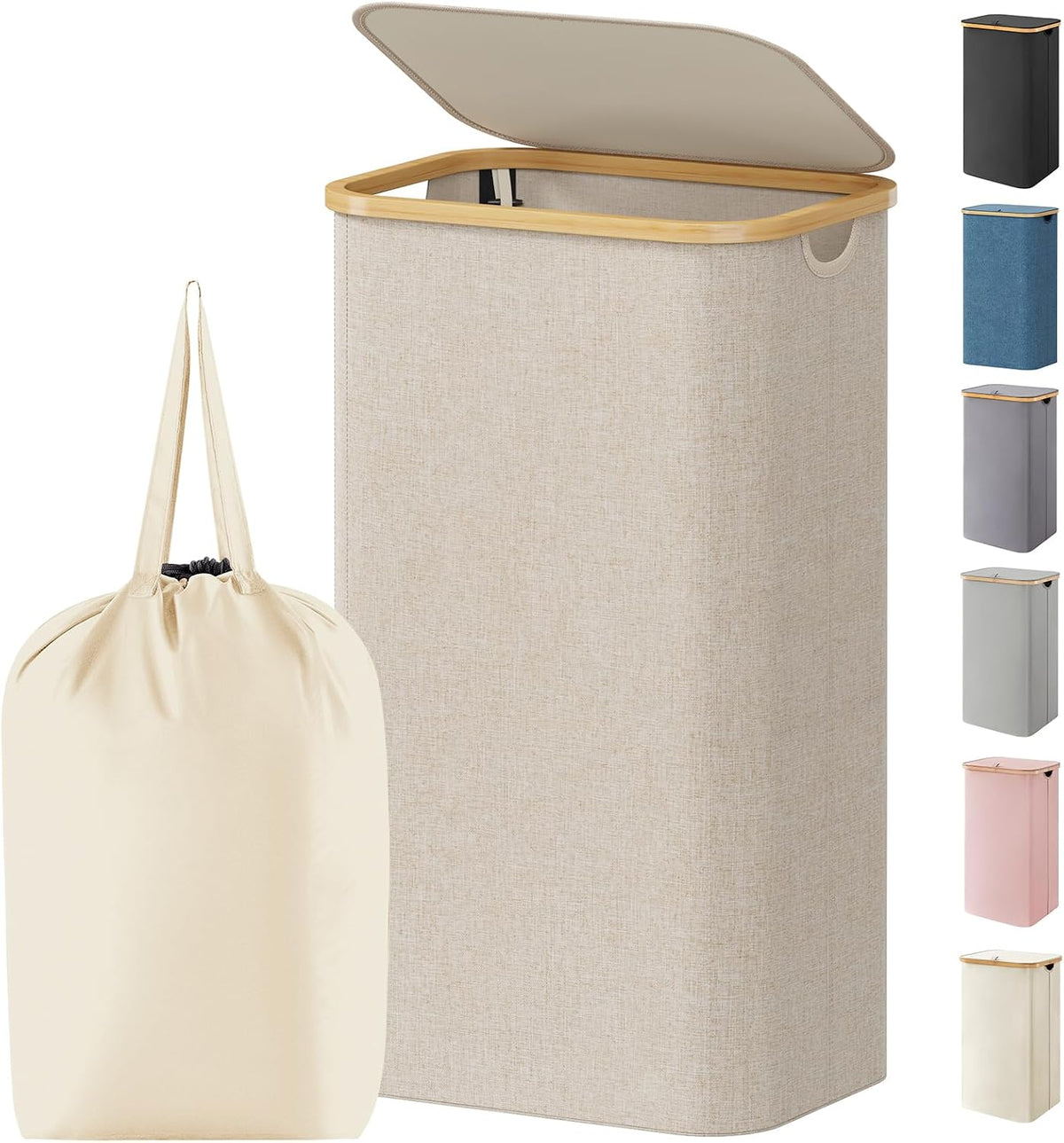 Opal 105L Laundry Hamper with Lid