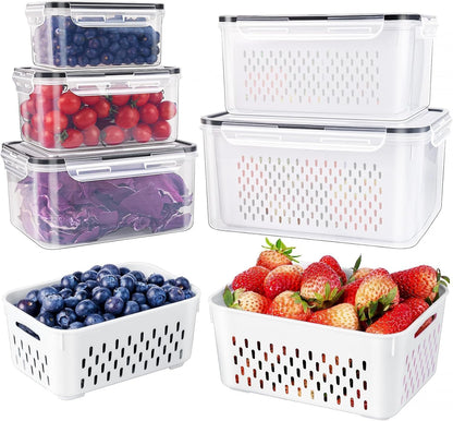 Clio Fruit Storage Containers for Fridge (5-Pack)