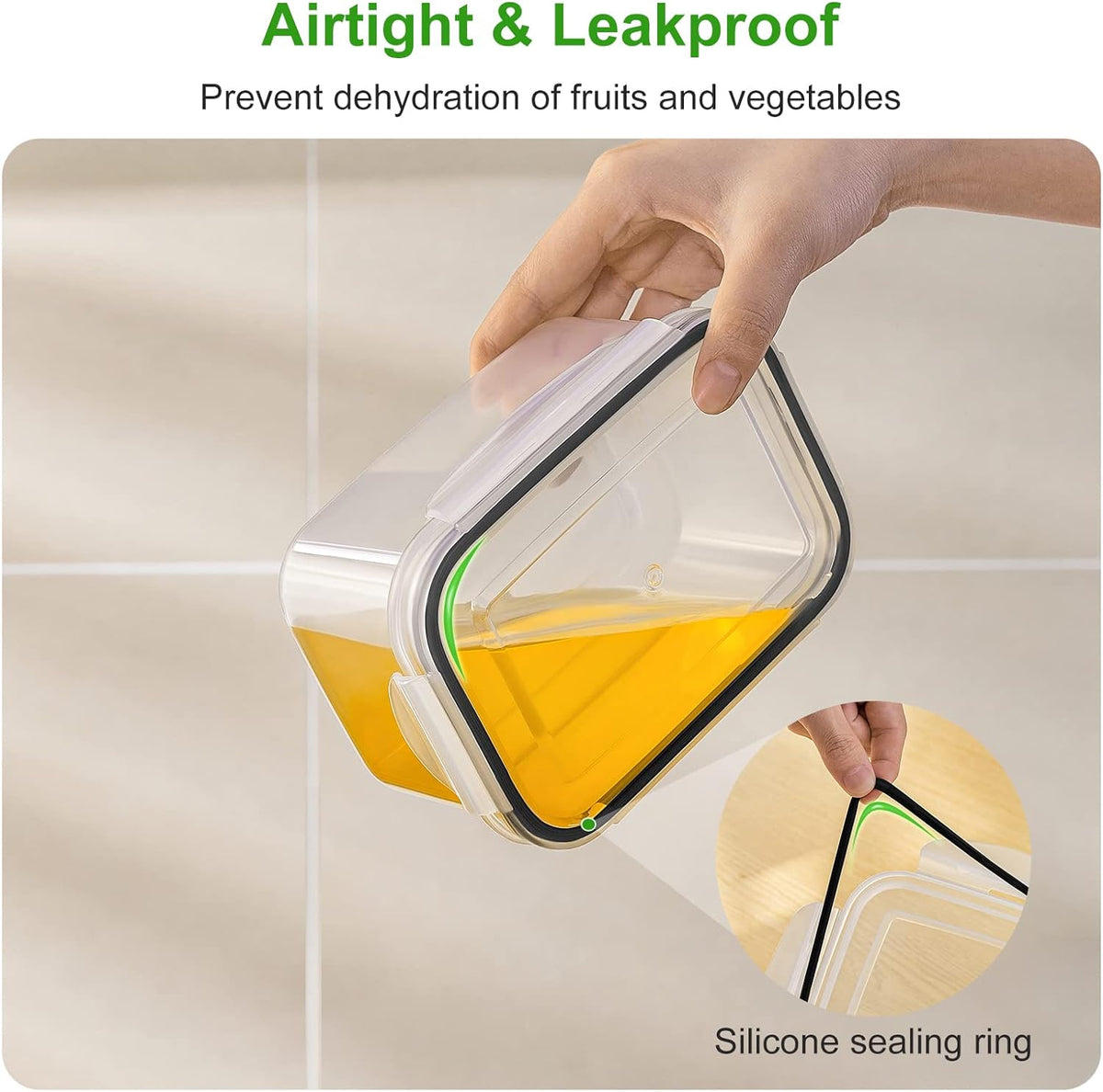 Clio Fruit Storage Containers for Fridge (5-Pack)