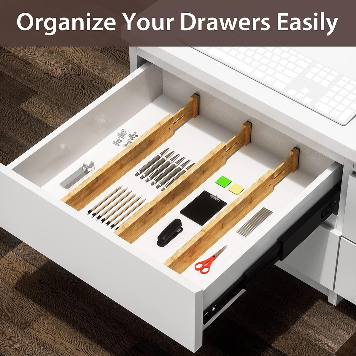 Gigi Bamboo Drawer Dividers (4-Pack)