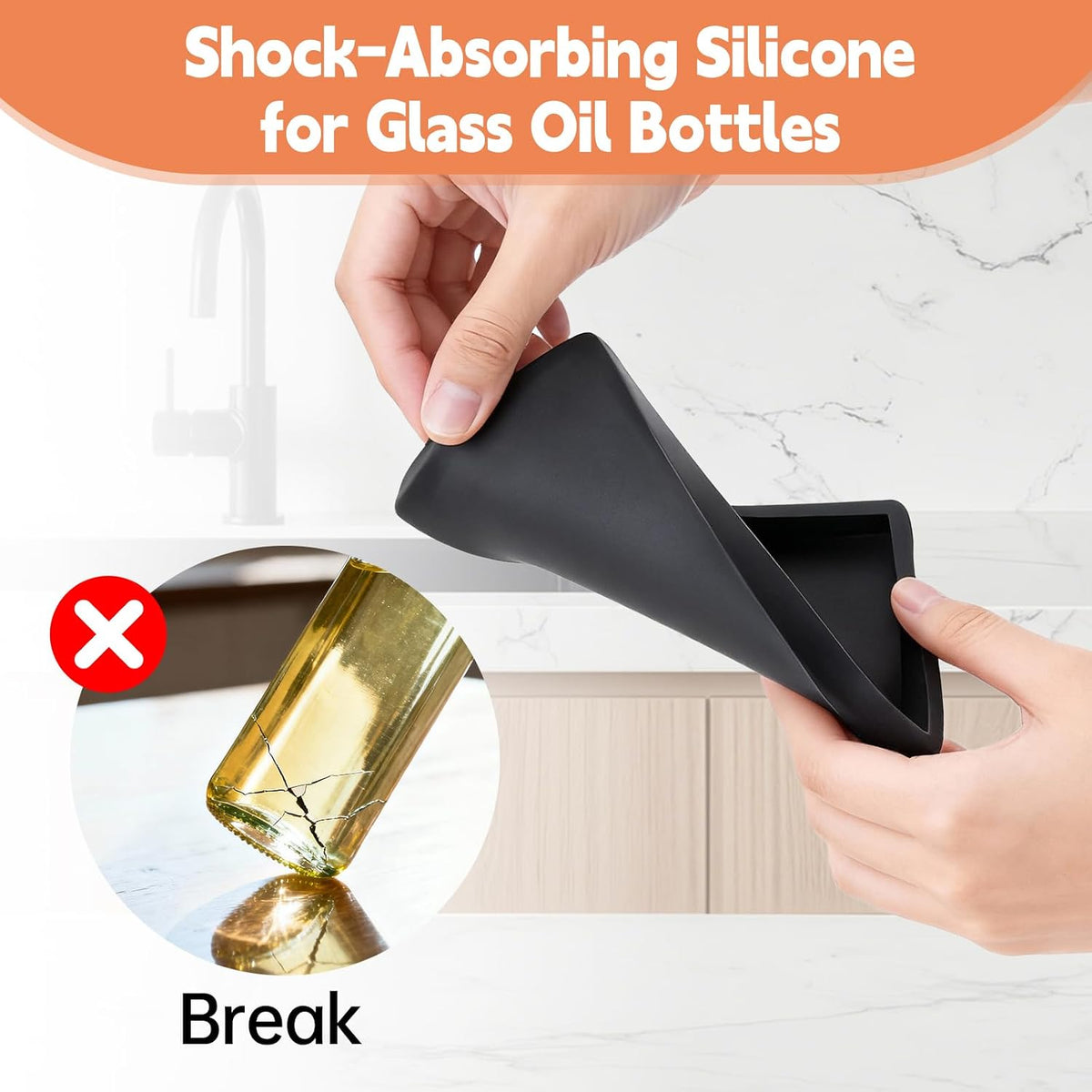 Nia Soft Silicone Oil Bottle Kitchen Tray