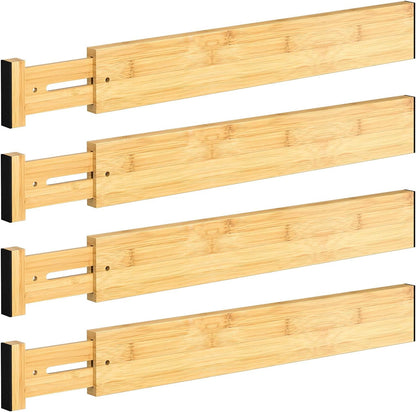 Gigi Bamboo Drawer Dividers (4-Pack)