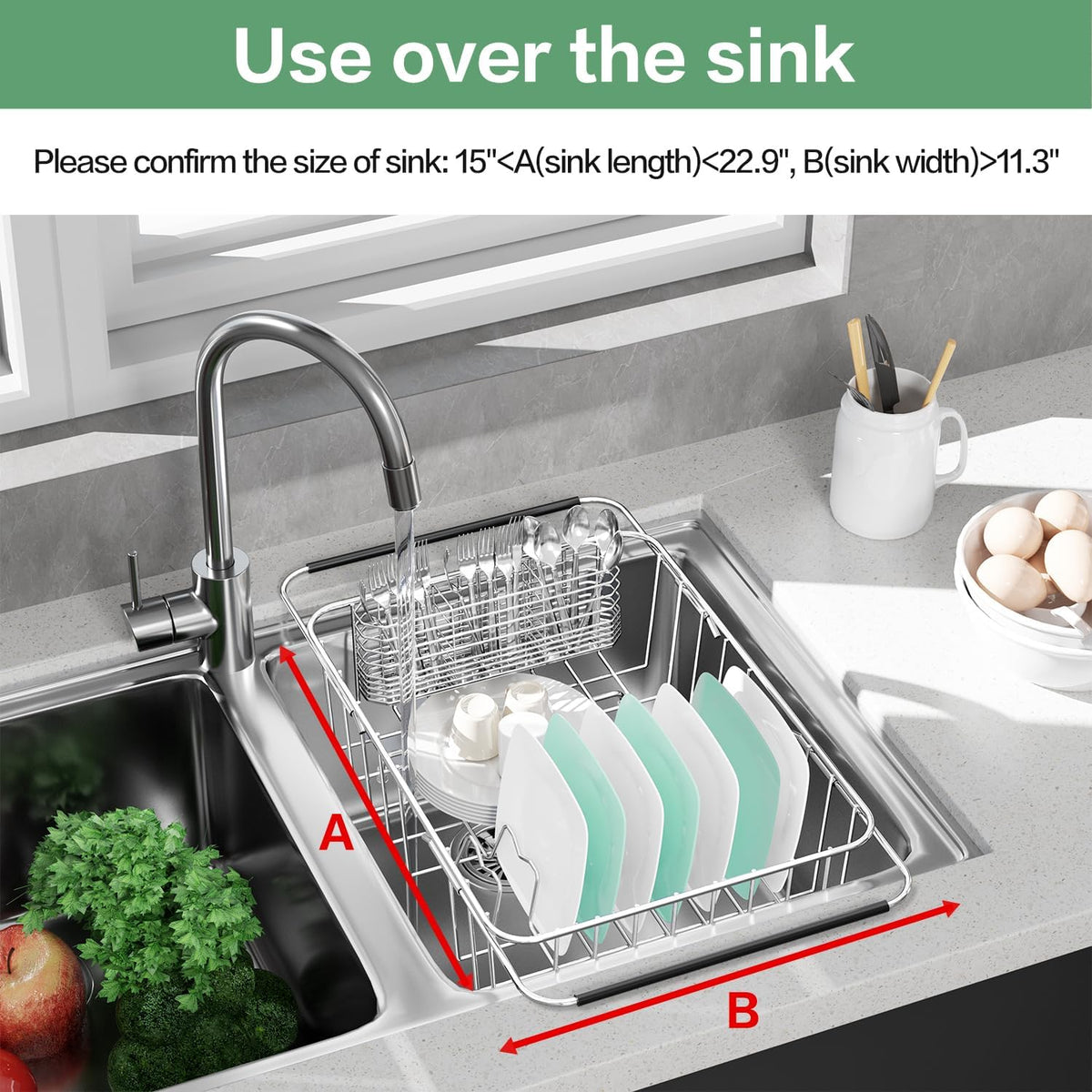 Heidi In-Sink Expandable Dish Drying Rack