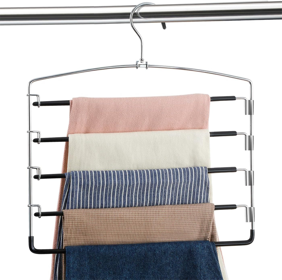 Iris Space-Saving Pants Hangers 3-Pack