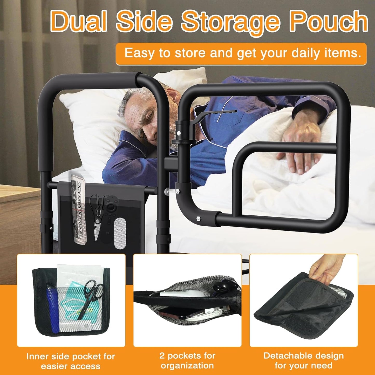 Senior Safety Bed Rail (Swing Handle)