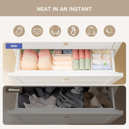 Clara 10-Pack Foldable Drawer Organizers