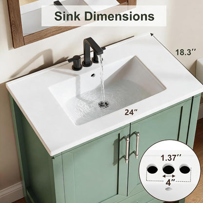 Corinne 24 Inch Bathroom Vanity with Sink