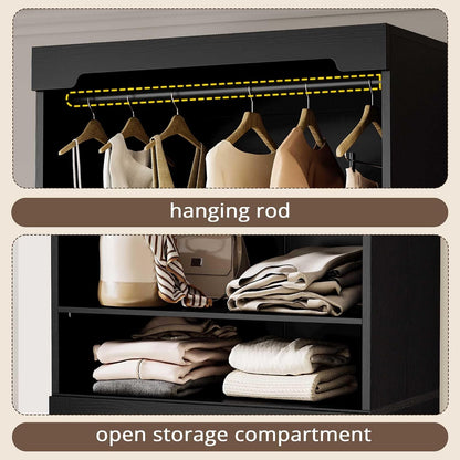 Isla Freestanding Closet System with 3 Drawers