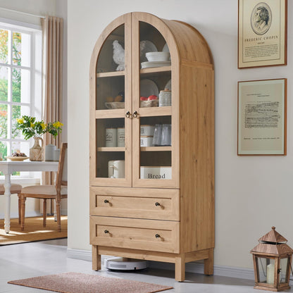 Pratt Tall Arched Storage Display Cabinet