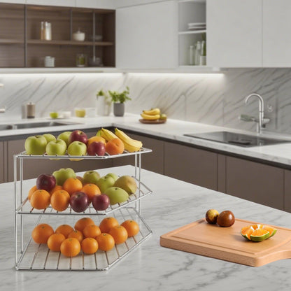 Nadia 3-Tier Corner Cabinet Shelf