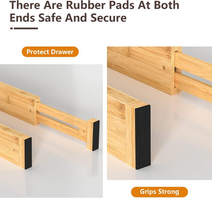 Gigi Bamboo Drawer Dividers (4-Pack)