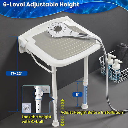 Wall Mounted Folding Shower Seat