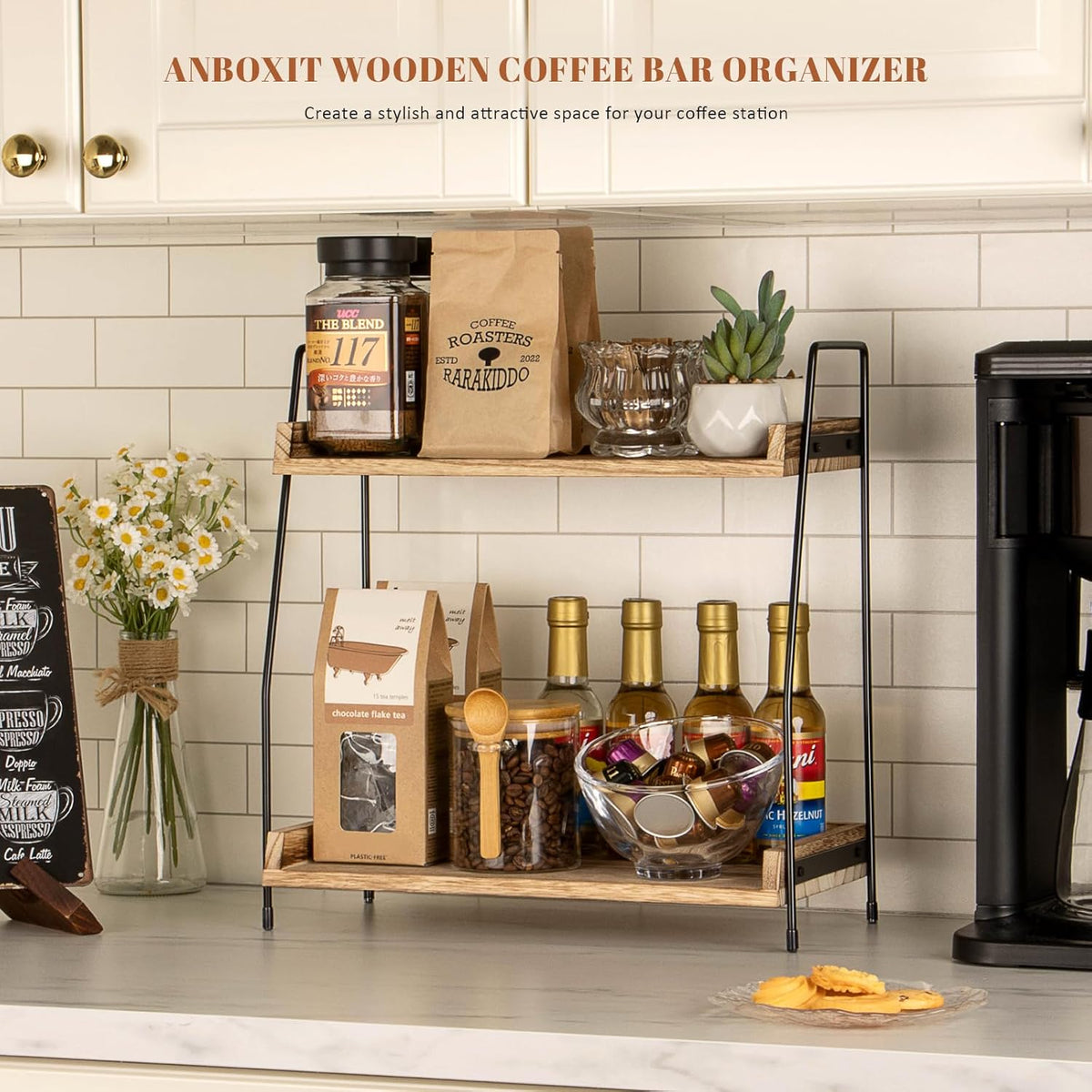 Beatrix 2-Tier Coffee Station Organizer