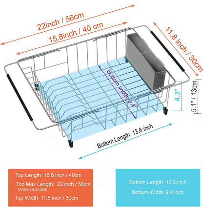 Cami Expandable Over-Sink Dish Drying Rack