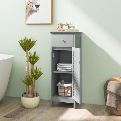 Talulah Slim Bathroom Floor Cabinet with Drawer