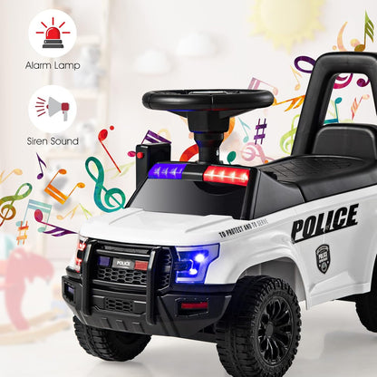 6V Kids Ride-On Police Car - Canva Home