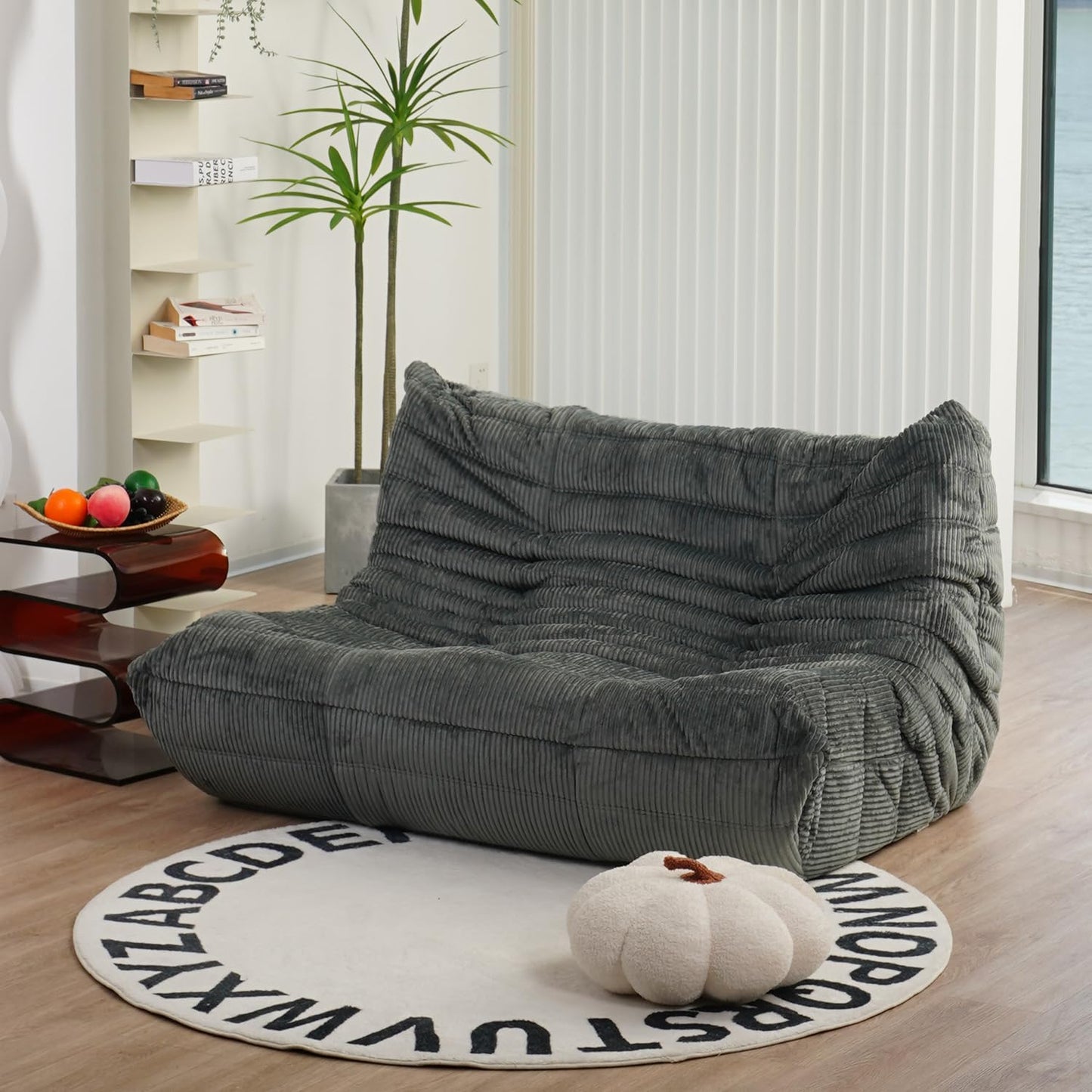 Hull Bean Bag Loveseat Sofa Couch