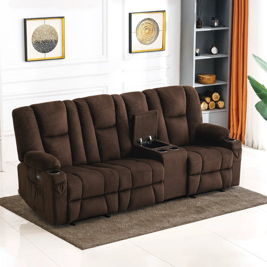 Euan Recliner Loveseat With Console