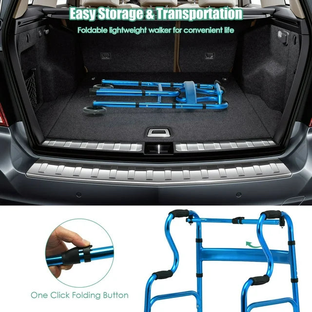 Heavy Duty Senior Lightweight Mobility Walker (Dual Handle)